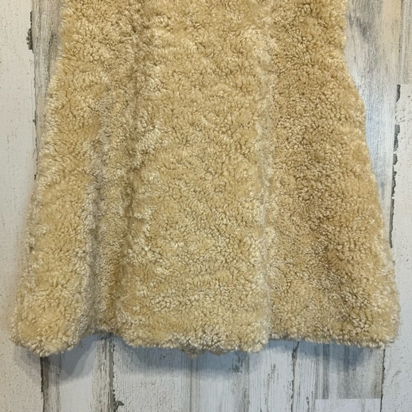 Anthropologie Akemi & Kin Alonna Cream Sherpa Teddy Vest One Size - Picture 8 of 12
